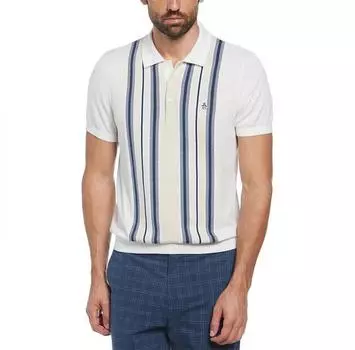 Original Penguin Cash Like Vertical Stripe поло с короткими рукавами L