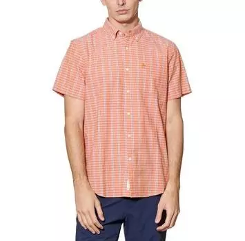 Original Penguin Crinkle Yarn Check рубашка с коротким рукавом L