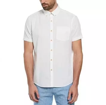 Original Penguin Crinkle Yarn Solid рубашка с коротким рукавом XL