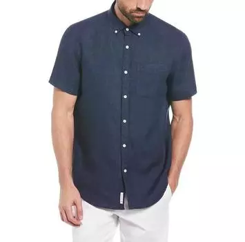 Original Penguin Delave Linen With Pocket рубашка с коротким рукавом S