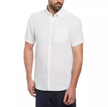 Original Penguin Delave Linen With Pocket рубашка с коротким рукавом L