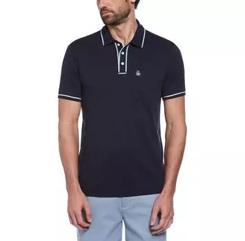 Original Penguin Earl Organic Interlock 3D Sticker Pete поло с короткими рукавами XL