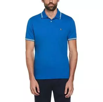 Original Penguin Organic Interlock Tipped поло с короткими рукавами S