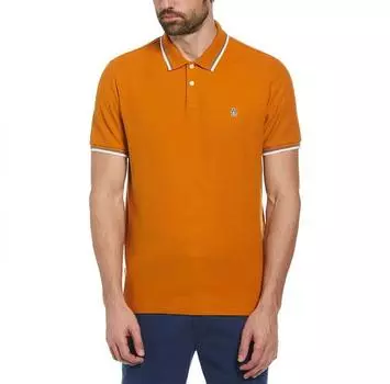 Original Penguin Tipped Organic Pique Sticker Pete поло с короткими рукавами XL