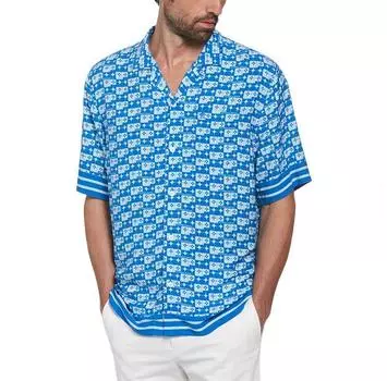 Original Penguin Vsc Camp Aop Geo Logo рубашка с коротким рукавом L