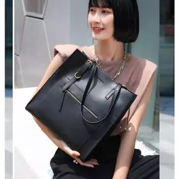 Original real full leather bags for women handbags for skin fashionable cowhide shoulder bag formal business style
