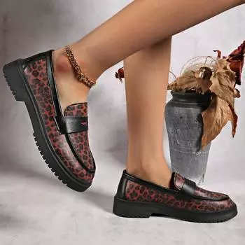 Original single women s shoes new large size wedge heel platform British style small height increase casual shoes 36 чёрный