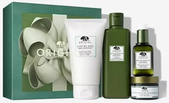 Origins Dr. Andrew Weil For Origins™ Mega-mushroom Luxe Set Coffret Cadeau Visage TU прозрачный