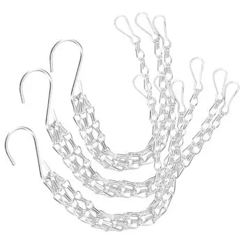 Orirya Chain Plant Chain Подвесная цепь Подходит для растений Декоративная корзина Цветочный горшок Потолочный подвесной осенний подвесной горшок для внутреннего и наружного использования Длина