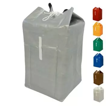 Oritani Коммерческий мешок для сбора белья Мешок для белья из поликарона 1 шт. Очень большой 120 л Универсальный сортировочный (Серебряный)