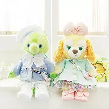 Ormel Cookie Ann New Blue Green Jacket Costume Set Clothing Couple Plush Toy Продается отдельно для Plush S Size Clothes Color Pastel Color Original Design