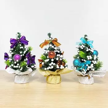 Ornament tree holiday shopping mall event decoration desktop small tree mini christmas decoration tree