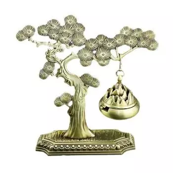 Орнаменты для курильниц Добро пожаловать Сосна Китайский ароматический диффузор Тонкая текстура DurableScented Курильница золотистый