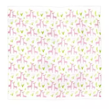 Ornet Hug Me OG Swaddle тройное марлевое одеяло жираф розовый OGHW0816PK