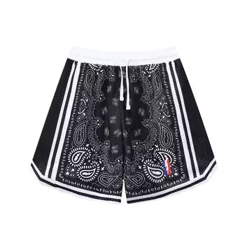 OROLN Basketball American Paisley Running and Training Shorts with Adjustable Breathable Men s Shorts, Shorts, Print, Pockets, Waist, Quick-Drying,