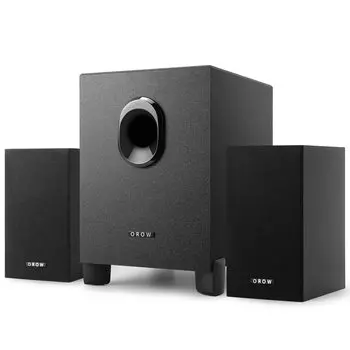 OROW PC динамик для компьютера стерео сабвуфер 16 Вт выход USB динамик мощный бас смартфон ТВ динамик игровой динамик совместимый с входом деревянный