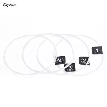 Orphee KX80 Струны для укулеле, полный набор, 4 шт., сменные (.024-.026) Нейлон с жестким натяжением