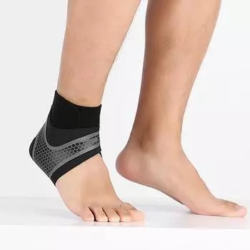 Ортез на лодыжку с крепежной лентой Дышащий поглощающий пот эластичный поддерживающий ремень для восстановления после травм лодыжки L Right Foot