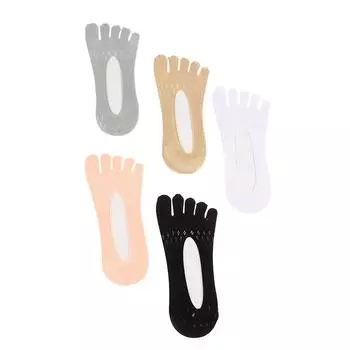 Ортопедические компрессионные носки Женские носки с ультранизким вырезом и гелем телесный