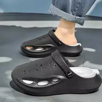 Ортопедические шлепанцы Высокое качество 2024 Обувь для мужчин Защитные теннисные мужские кроссовки Роскошные кроссовки Тапочки для гостей Новые теннисные 40 чёрный