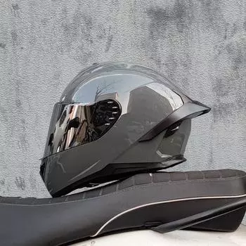 ORZ новый мотоциклетный шлем с полным покрытием, гоночный шлем, одобренный DOT, персонализированный, с большим задним крылом M