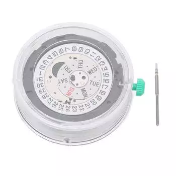 OS00 Quartz Movement Alloy Professional Dual Calendar Replacement Watch Movement with Battery