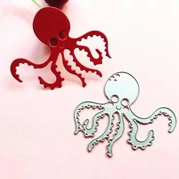 Осьминог скрапбукинг DIY альбом карты бумажная карта производитель металлический штамп украшения штампы для резки поделок серебряный