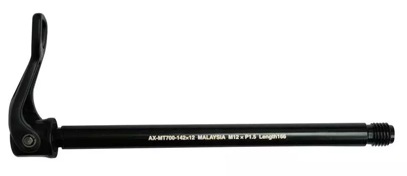 Ось SHIMANO для типа I совместима 142 мм EAXMT70014212 E-THRU AX-MT700 12 мм OLD шаг M121.5 чёрный