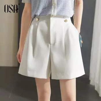 OSA White High-Waist Slim Looking Easiest for Match Casual Lightweight Underpants White S
