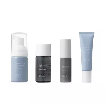 OSAJI Sensitive Skin Trial Set — линия по уходу за кожей, которая тщательно учитывает сухость чувствительной кожи и устраняет раздражающие ингредиенты, а также средства для ухода за кожей лица. чистый