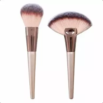 Osaka Brush Chatoli Face Brush Set Makeup Brush Brown SFB-2P
