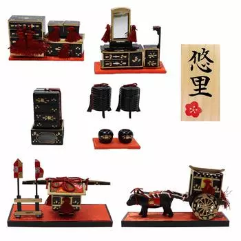 Osaka Choseido Hina Dolls Mini Name Wooden Tag Bonus Included Hina Set 7 Pieces Requise, Compact, Dolls, Engraved, (Отправлено отдельно), Куклы, смола,