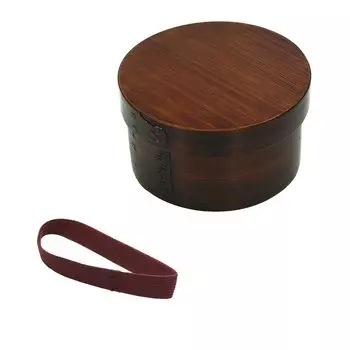 Osaka Choseido Magewappa Bento Box Round 1 Tier Lunch Band Бонус включен Большой 800cc Коричневый Band включен