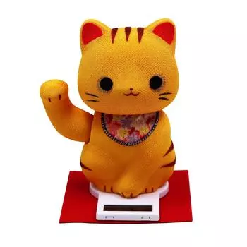 Осака Чосейдо орнамент Lucky Cat Pukupuku солнечный желтый тигр креп товары на удачу оригинальная деревянная бирка в комплекте жёлтый