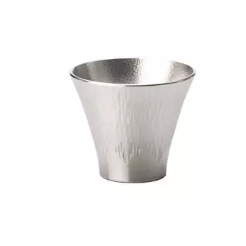 Osaka Naniwa Tinware Традиционный ремесленный стакан Mount Fuji, белый (Маленький) серебряный