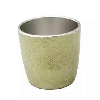 Осака Жестяные изделия Жестяная чашка Качофугэцу Желтый Спецификация подарочной упаковки (Сузуки) жёлтый