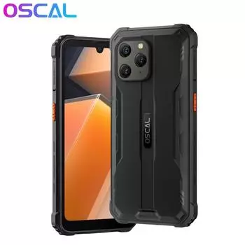 OSCAL S70 Pro Прочный смартфон Android 12 IP68 Водонепроницаемый мобильный телефон 4 ГБ + 64 ГБ 6580 мАч Helio P35 Телефон 6,1 дюйма 4G Celular