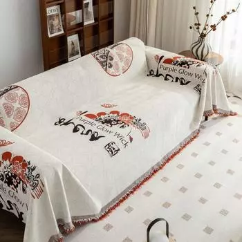 Ощущение прохлады Гостиная Диван Коврик Пледы Пекинская опера Кемпинг Пикник Одеяло Чехол Диван Чехол 180x130
