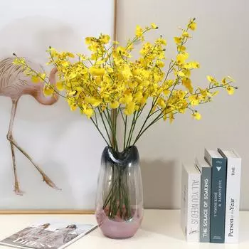 Ощущение увлажнения, имитация танца, синее, влажное ощущение, имитация цветка, украшение для гостиной, части цветка, искусственный цветок, оптовая продажа 98cm розовый