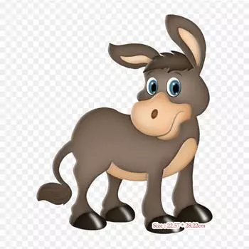 Осел мультфильм термопереносная печать виниловые нашивки наклейки для одежды DIY аппликации моющиеся нашивки