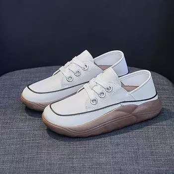 Осень 2022 г. Новые модные повседневные кроссовки женские удобные прогулочные туфли обувь 35 белый