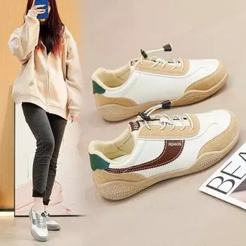 Осень 2024 года, бестселлер, новые дышащие новые модели корейской версии маленьких белых туфель, женская модная повседневная обувь для бега 35 серый