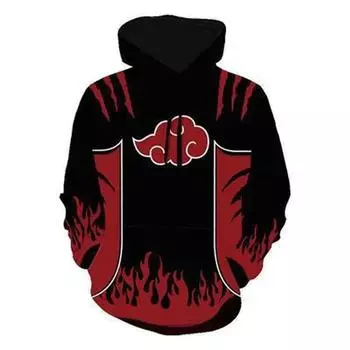 Осень 2024 года, новая последняя толстовка с капюшоном, плащ ниндзя Наруто, толстовка с 3D-принтом для мальчиков и девочек, любимая универсальная толстовка для взрослых 100