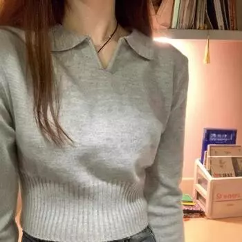 Осень 2024 Красный Нишевый Модный Вязаный Свитер Топ для Женщин One Size красный