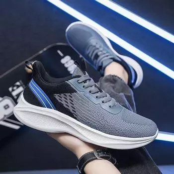 Осень 2025 года, новые кроссовки Fly-Watch с мягкой подошвой, красивые мужские легкие сетчатые дышащие кроссовки для бега 38