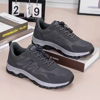 Осень 2025 года, обувь для пожилых людей, сетчатая модная тенденция, для родителей среднего и пожилого возраста, легкая нескользящая спортивная обувь больших размеров 36