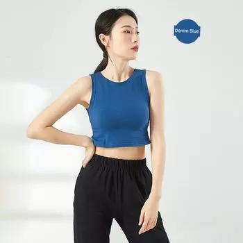 Осень Бег Спорт Классические Купальники Йога Cowboy Blue S