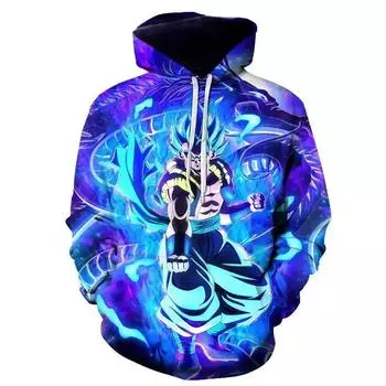 Осень Дети Dragon Ball Sun Wukong Толстовка Мужская Японский Аниме Пуловер Повседневная Одежда Мальчики Девочки Модное Пальто С Капюшоном Уличная Одежда S