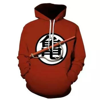 Осень Дети Dragon Ball Sun Wukong Толстовка Мужская Японский Аниме Пуловер Повседневная Одежда Мальчики Девочки Модное Пальто С Капюшоном Уличная Одежда S