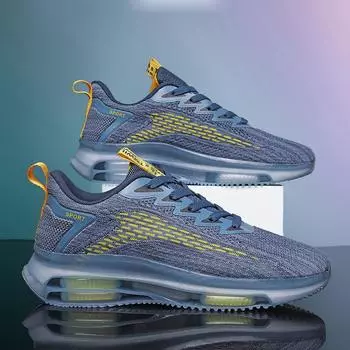 Осень и зима 2024 года, дышащая мужская модная обувь, спортивная обувь, кроссовки с сеткой для бега, молодежная обувь с воздушной подушкой Blade большого размера 39